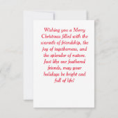 優しいダチョウたち 招待状 (裏面)