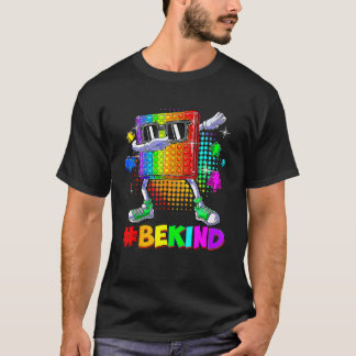 優しいダビングポップイットパズルピース自閉症啓発 Tシャツ