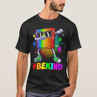 優しいダビングポップイットパズルピース自閉症啓発 Tシャツ