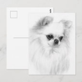 優しいチワワの手のア絵を描ートラクト ポストカード (正面/裏面)