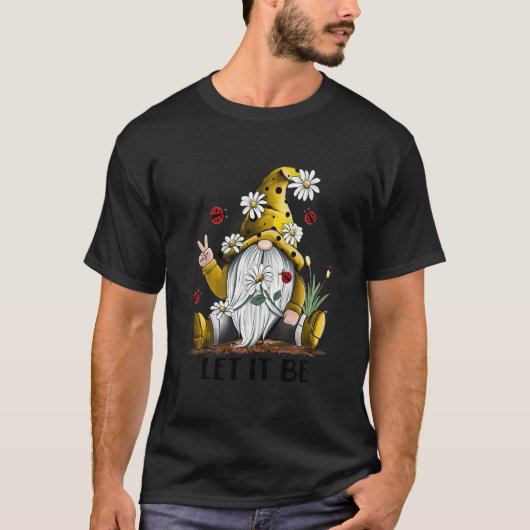 優しいノームのデイジーと意味深い言葉 Tシャツ (正面)