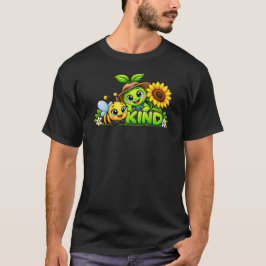 優しいハチさん かわいいマルハナバチ ポジティブTシャツ Tシャツ
