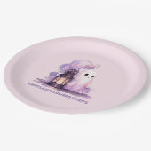 優しいハロウィーンのスピリット ペーパープレート (アングル)