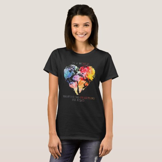 優しいハートになれる世界 Tシャツ (正面フル)
