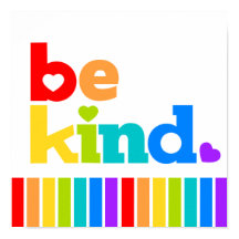 優しいハートの虹の前向きスローガン