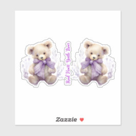 優しいハート優しいクマのステッカー – かわいいクマのデザイン シール