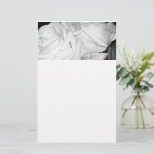 優しいバラ 便箋 (スタンド正面)