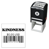 優しいバーコード前向き引用文の美的 セルフインキングスタンプ (インサイチュ)