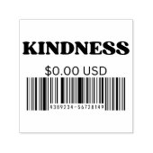 優しいバーコード前向き引用文の美的 セルフインキングスタンプ (デザイン)