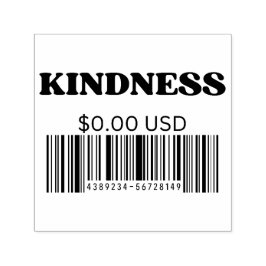 優しいバーコード前向き引用文の美的 セルフインキングスタンプ