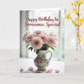 優しいバースデーブーケカード カード (黄色い花)