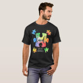 優しいパズルのピース かわいい自閉症啓発 Tシャツ (正面フル)