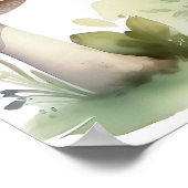 優しいピンクの妖精とキノコの親切な名言 ポスター (角)