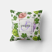 優しいブドウとブドウ クッション (裏面)