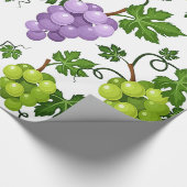 優しいブドウとブドウ ラッピングペーパー (角)