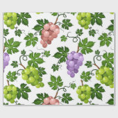 優しいブドウとブドウ ラッピングペーパー (フラット)