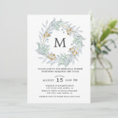 優しいボタニカル リハーサルディナー招待状 招待状 (スタンド正面)