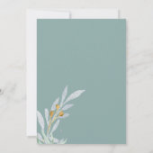 優しいボタニカル リハーサルディナー招待状 招待状 (裏面)