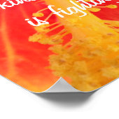 優しいポス感動的ター引用文プラトハイビスカス ポスター (角)