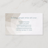 優しいマンダラロータスフラワービジネスカード 名刺 (裏面)