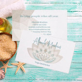 優しいマンダラロータスフラワービジネスカード 名刺