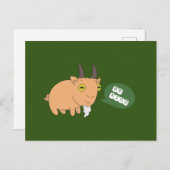 優しいヤギ ポストカード (正面/裏面)