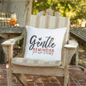 優しいリマインダーあなたは価値のある装飾用クッション アウトドアクッション (椅子)