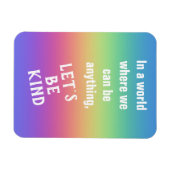 優しいレインボーカラーグラデーション マグネット (横)