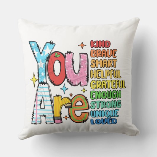 優しいレトロ先生| 新学期先生 クッション (裏面)