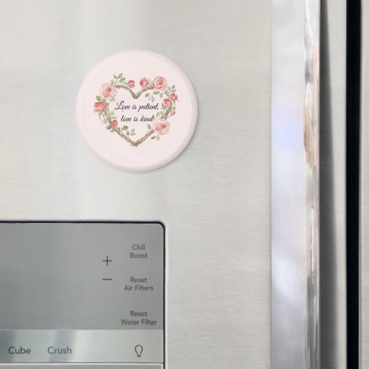 優しいロマンチックなローズの花束 ハート 愛 マグネット (インサイチュ (冷蔵庫))