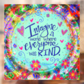 優しい世界「インスピリビティ」ウィンドウステッカー ウィンドウサイン (シート2)