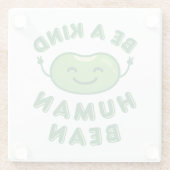 優しい人豆かわいいかわいい ガラスコースター (裏面)