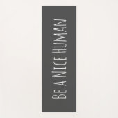 優しい人間の引用文感動的の木灰色 ヨガマット (正面)