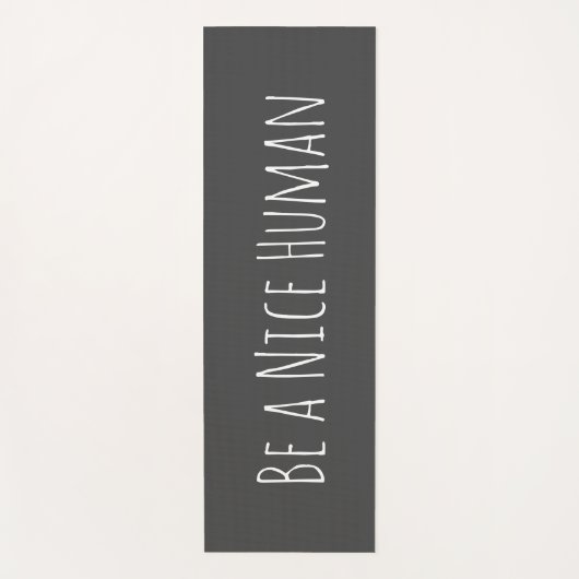 優しい人間の引用文感動的の木灰色 ヨガマット (正面)