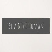 優しい人間の引用文感動的の木灰色 ヨガマット (正面(横))