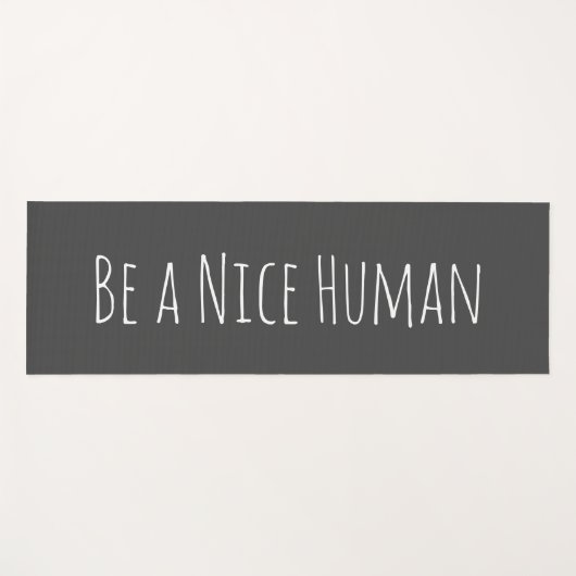 優しい人間の引用文感動的の木灰色 ヨガマット (正面(横))