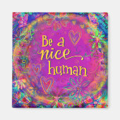 優しい人間の親切さに感動する紫である マグネット (正面)