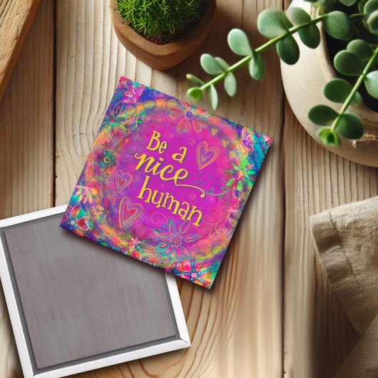 優しい人間の親切さに感動する紫である マグネット