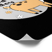 優しい今日かわいいかわいい鹿動物笑顔 ポスター (角)