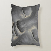 優しい仏顔石彫刻 アクセントクッション (正面(垂直))