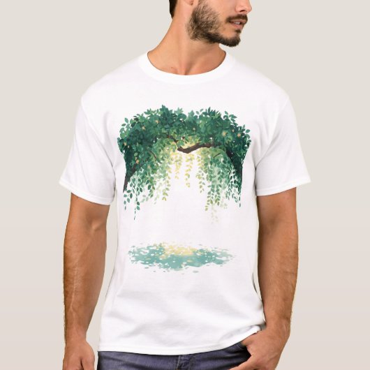 優しい光が降り注ぐところ Tシャツ (正面)