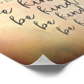 優しい前向き引用文文字動揺しての暖色 ポスター (角)