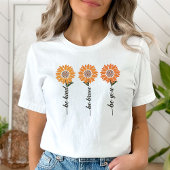 優しい勇気を持ってTシャツ、女性のモチベーション Tシャツ