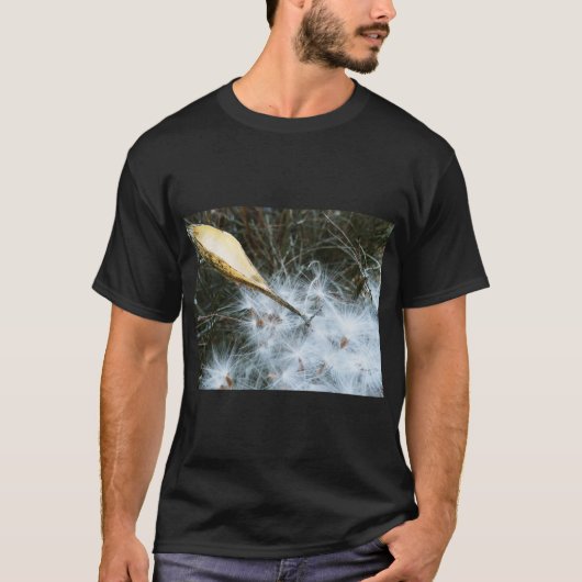 優しい動きのトウワタの種Tシャツ Tシャツ (正面)
