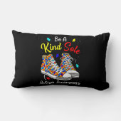 優しい唯一の自閉症意識レインボートレンディーPuz ランバークッション (裏面)