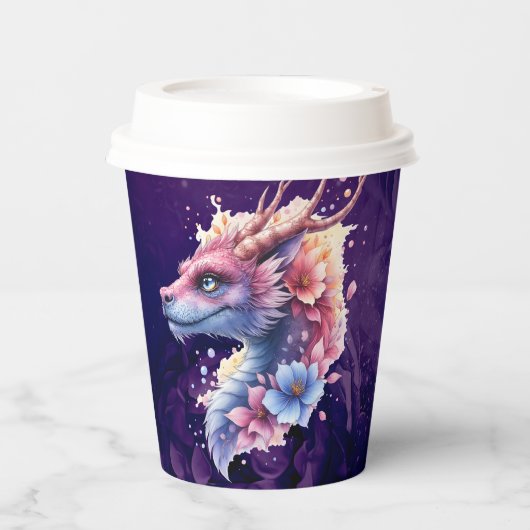 優しい守護のドラゴン。 紙コップ (正面)