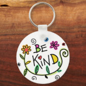 優しい引用文かわいいタイポグラフィ キーホルダー (裏面)