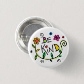 優しい引用文かわいいタイポグラフィ 缶バッジ (正面&裏面)