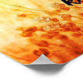 優しい引用文の日当たりの良い種子自然アート ポスター (角)