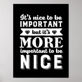 優しい引用文優しくすることが重要 ポスター